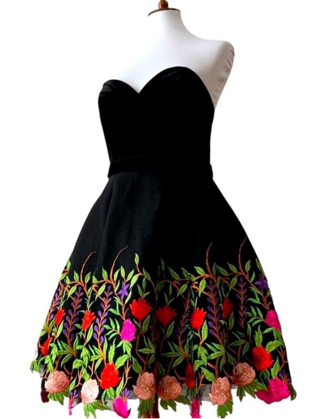 JVN Jovani Formal 6 Dress Small Gown Retro Mini Cocktail Prom Embroider Cruise
